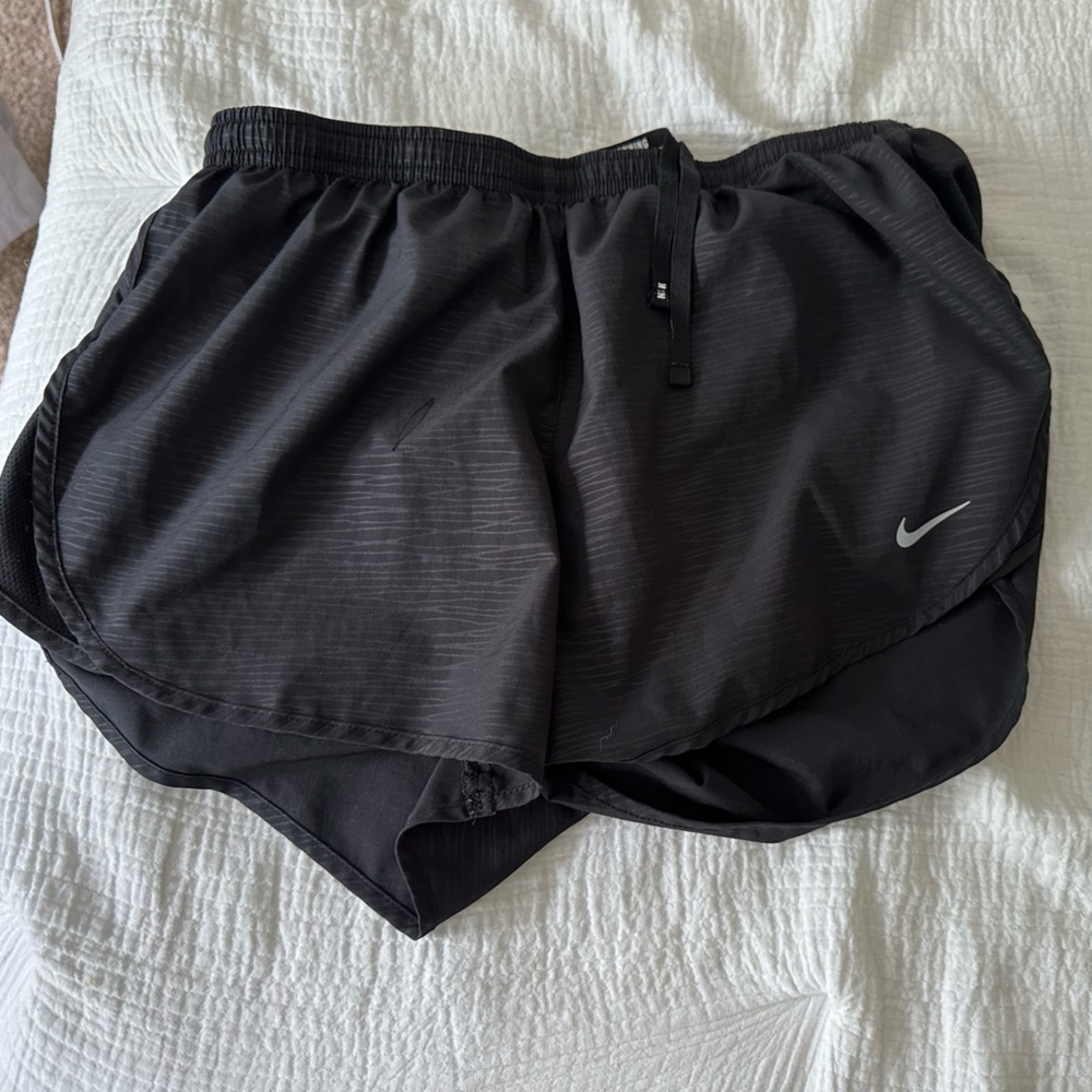 Nike dri fit running shorts; size medium. Black